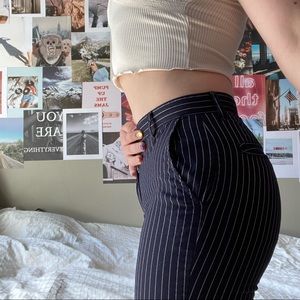 ☆☆ BRANDY MELVILLE DARK BLUE STRIPED  PANTS ☆☆